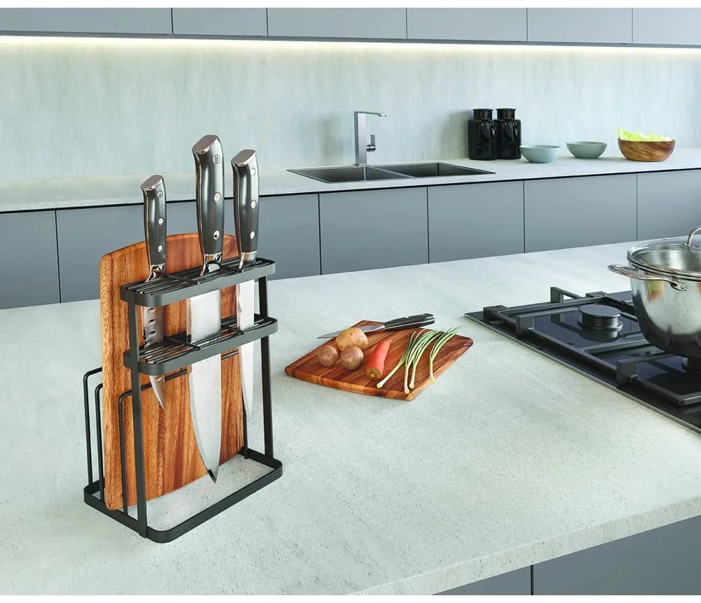 Stojan na kuchynské náčinie z nerezovej ocele Tokyo Lava - Metaltex