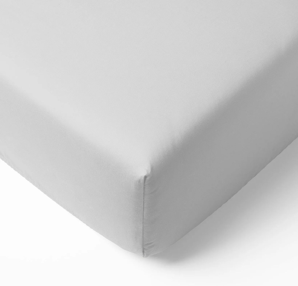 Goldea bavlnená napínacia plachta - svetlo sivá 160 x 200 cm