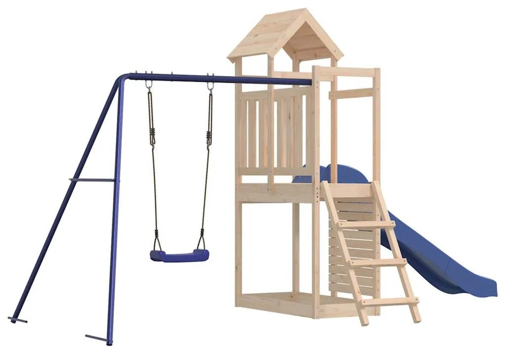 Vonkajšia súprava na hranie masívna borovica