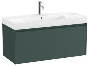 Roca Ona kúpeľňová skrinka s umývadlom 100x50,5x46 cm zelená mat ONA1001ZZM