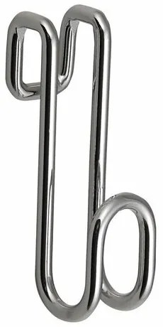 AQUALINE 37020 závesný háčik na sprchové zásteny, strieborná
