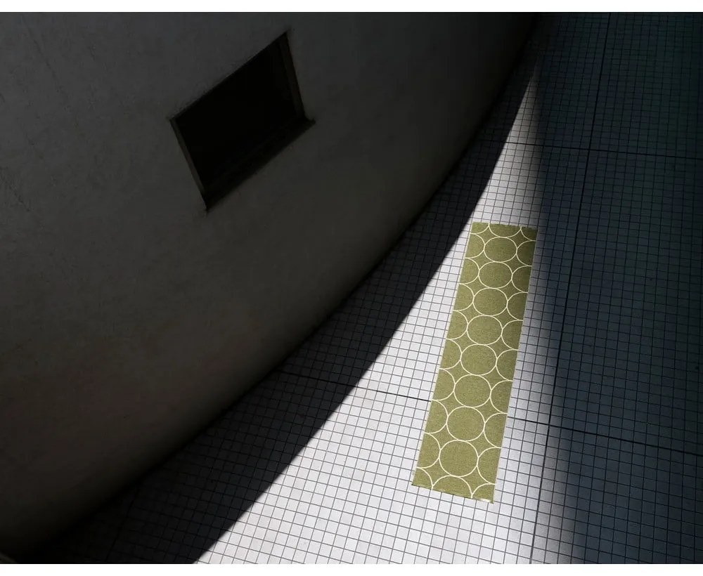 Tmavozelený vnútorný a vonkajší behúň 70x300 cm Boo Dark Olive – Pappelina