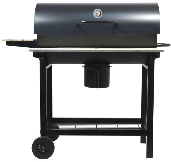 Gril na drevené uhlie čierna/drevo