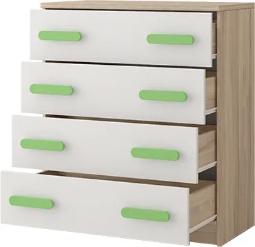 Komoda SMYK - dub sonoma/biela (viac variant)