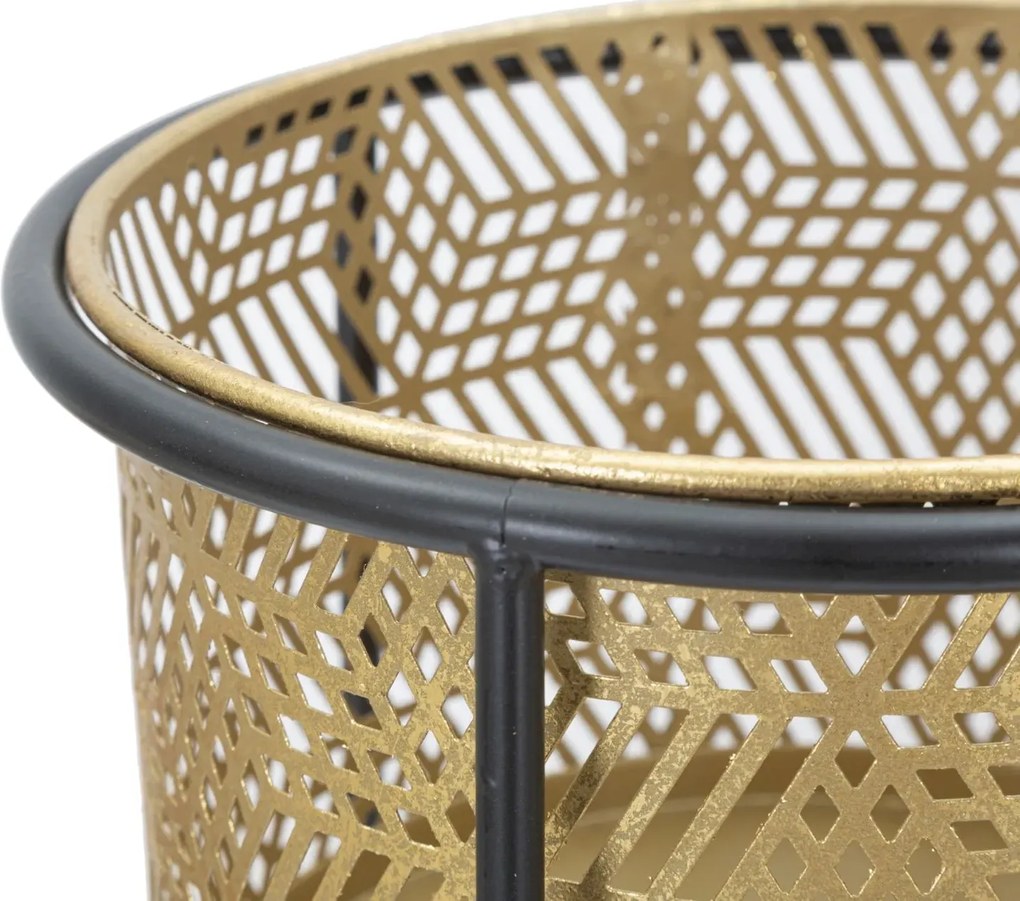 Sada 2 ks kvetinových stojanov Couple Exy čierno-zlatá