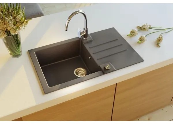 ALVEUS 1090942 - Kuchynský drez ROCK 78x48 cm granit/čierna