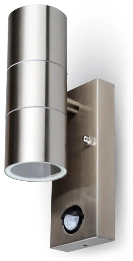 Vonkajšie nástenné svietidlo so senzorom 2xGU10/35W/230V IP44