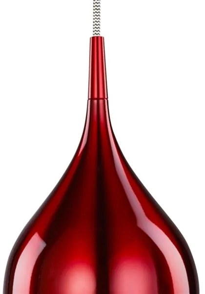 Searchlight 6461-12RE - Luster na lanku VIBRANT 1xE14/60W/230V červená