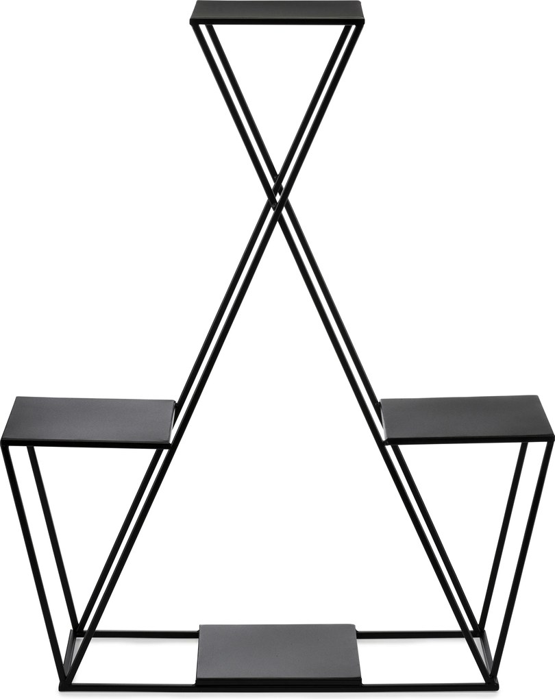 STOJAN NA KVETINÁČ BEN 95X78X24 CM ČIERNA