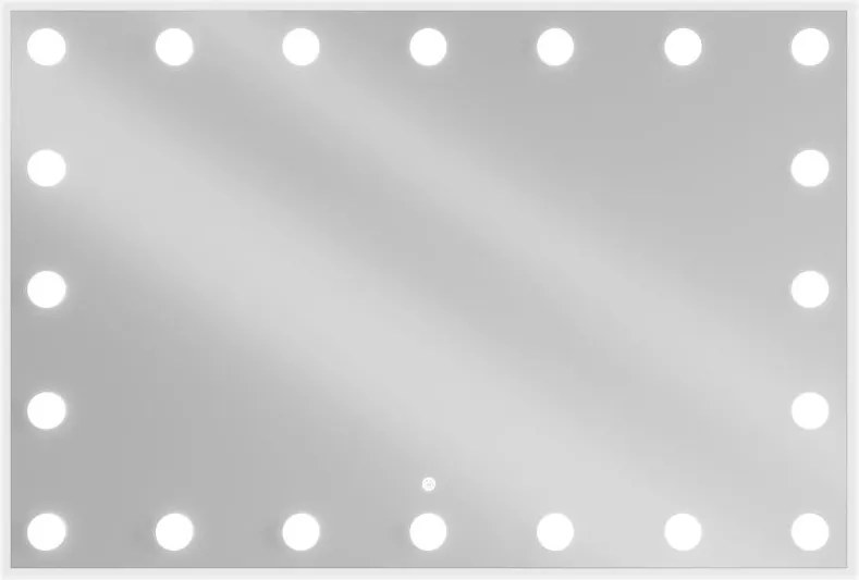 Mexen Dona kúpeľňové zrkadlo s podsvietením 100 x 80 cm, LED 6000K, ochrana proti zahmleniu - 9818-100-080-611-00