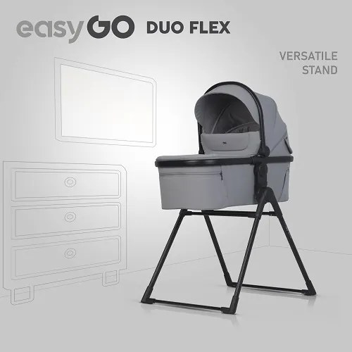 Súrodenecký kočík EasyGo Duoflex Cloudy Gray
