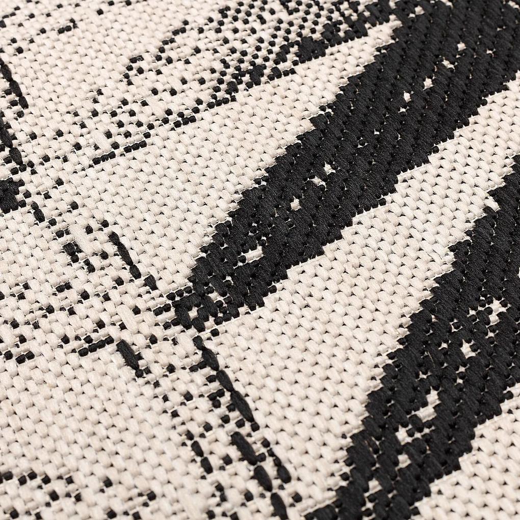 Lineo vlnený/čierny koberec 120x170cm