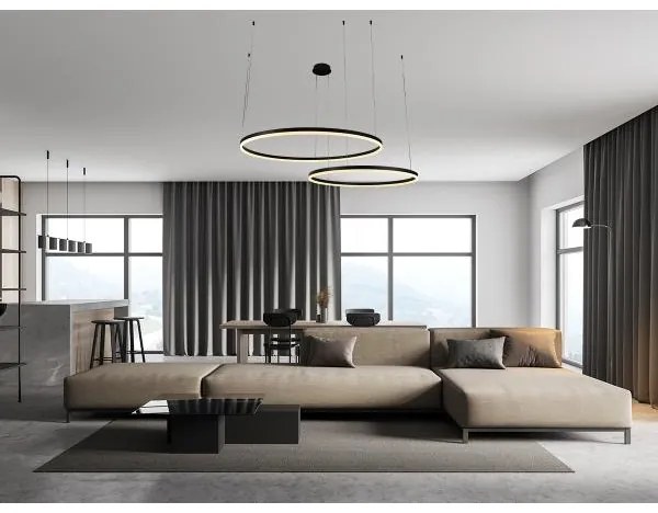 LED Stmievateľný luster na lanku LED/100W/230V 3000-6500K + diaľkové ovládanie