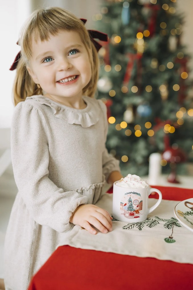 Bella Rose Porcelánový hrnček Vianočné myšky 180 ml