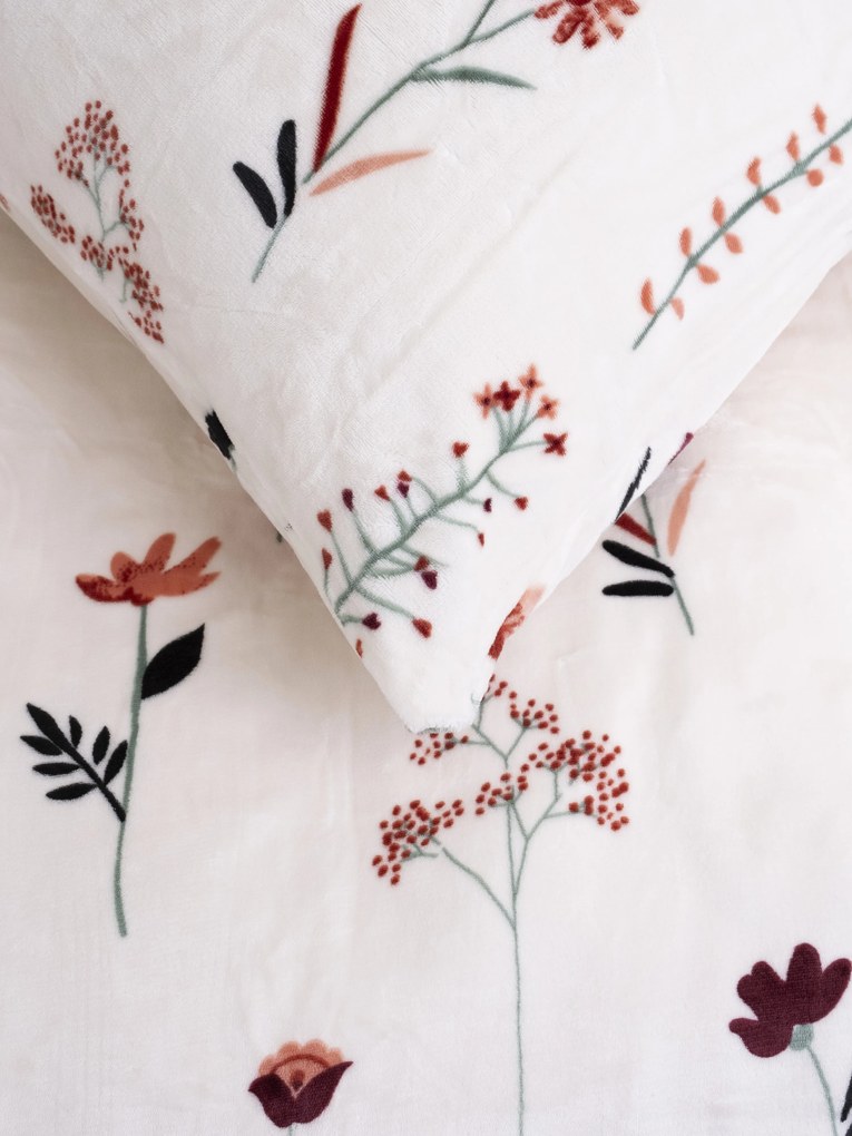 Obliečka na vankúšik mikroplyš Exclusive 40 × 40 cm - Vlčie maky béžové