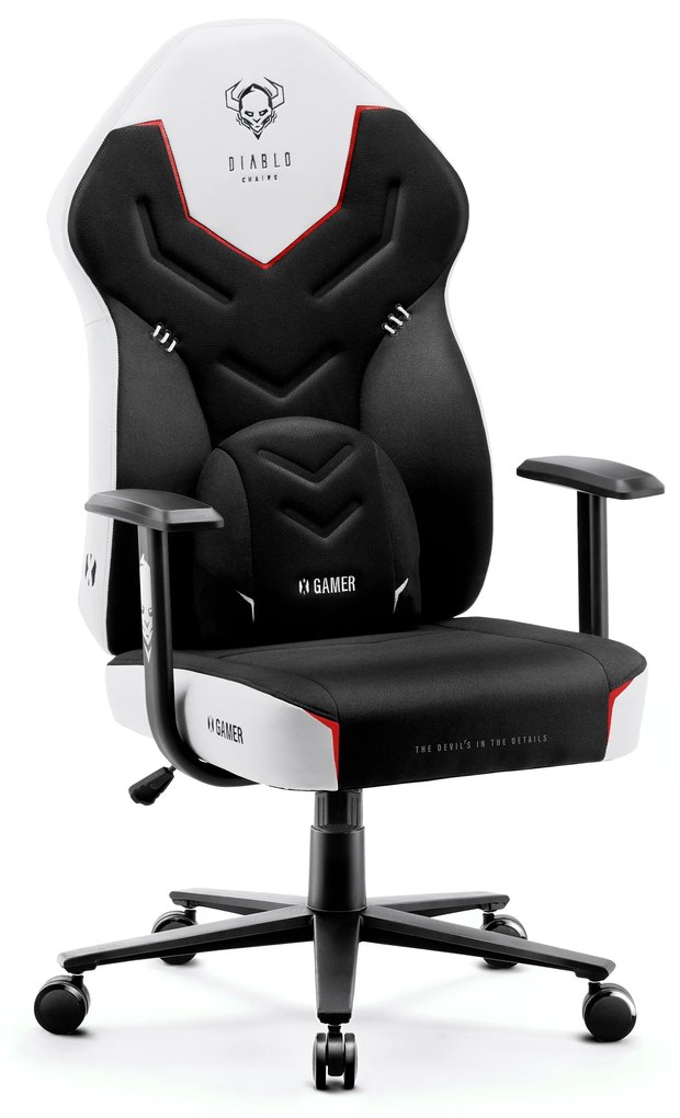 Herné kreslo Diablo X-Gamer 2.0 Normal Size: čierno-biele Diablochairs