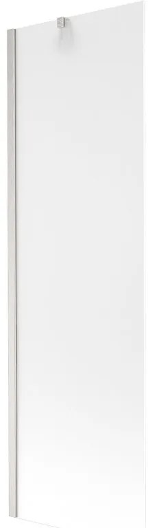Mexen Next, 1-krídlová vaňová zástena 60 x 150 cm, 6mm sklo námraza, oceľová, 895-060-000-00-30-97