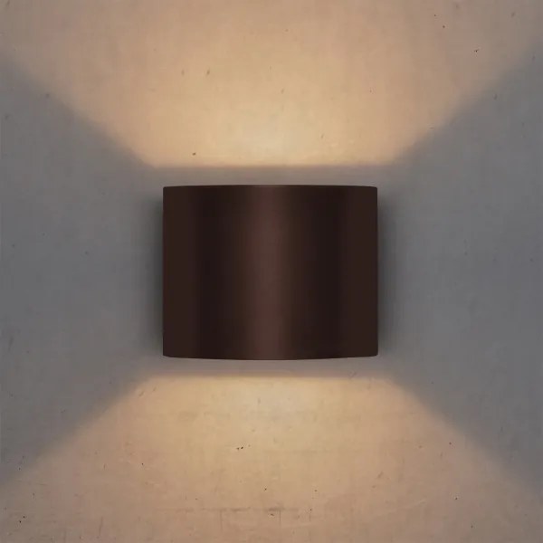 Brilagi - LED vonkajšie nástenné svietidlo RONDO LED/6W/230V hnedé IP54