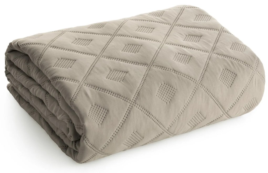 PREHOZ NA POSTEĽ ALARA6 200X220 CM TMAVOBÉŽOVÝ