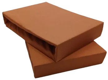 Posteľná plachta jersey tehlová TiaHome - 90x200cm