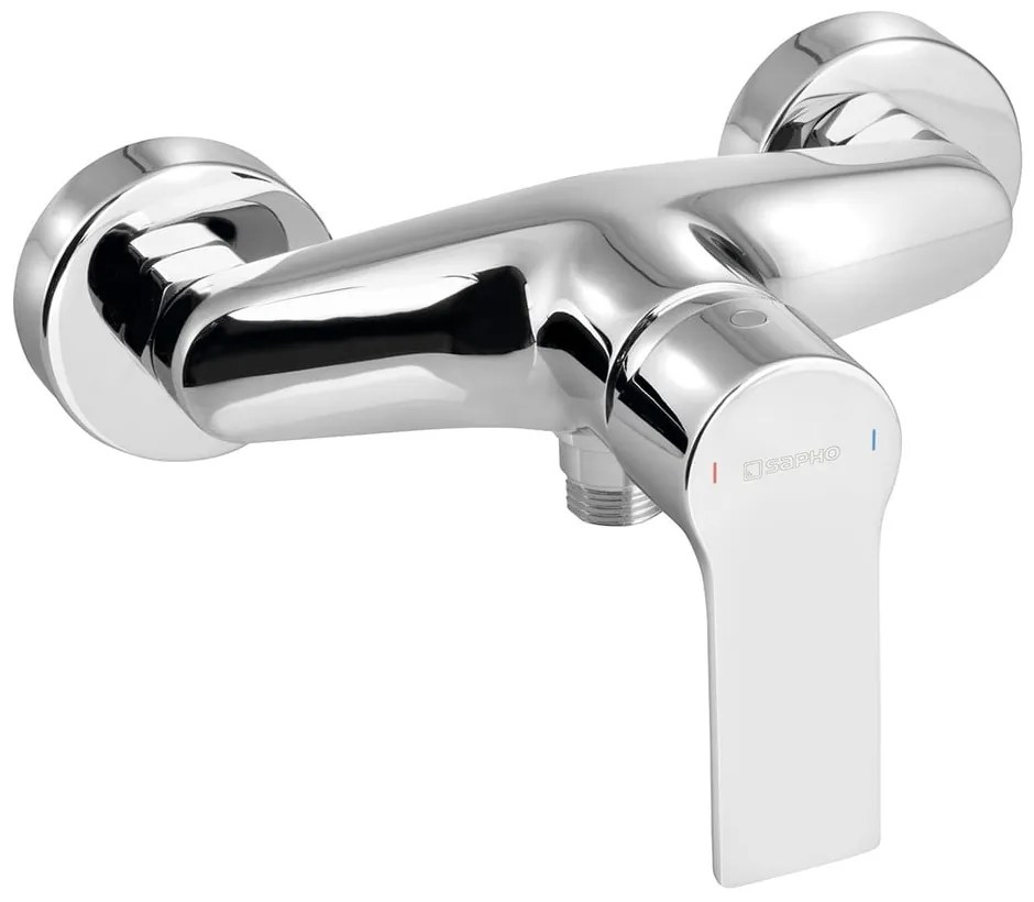 Nástenná sprchová batéria v lesklej striebornej farbe (1 výstup) Pax – Sapho