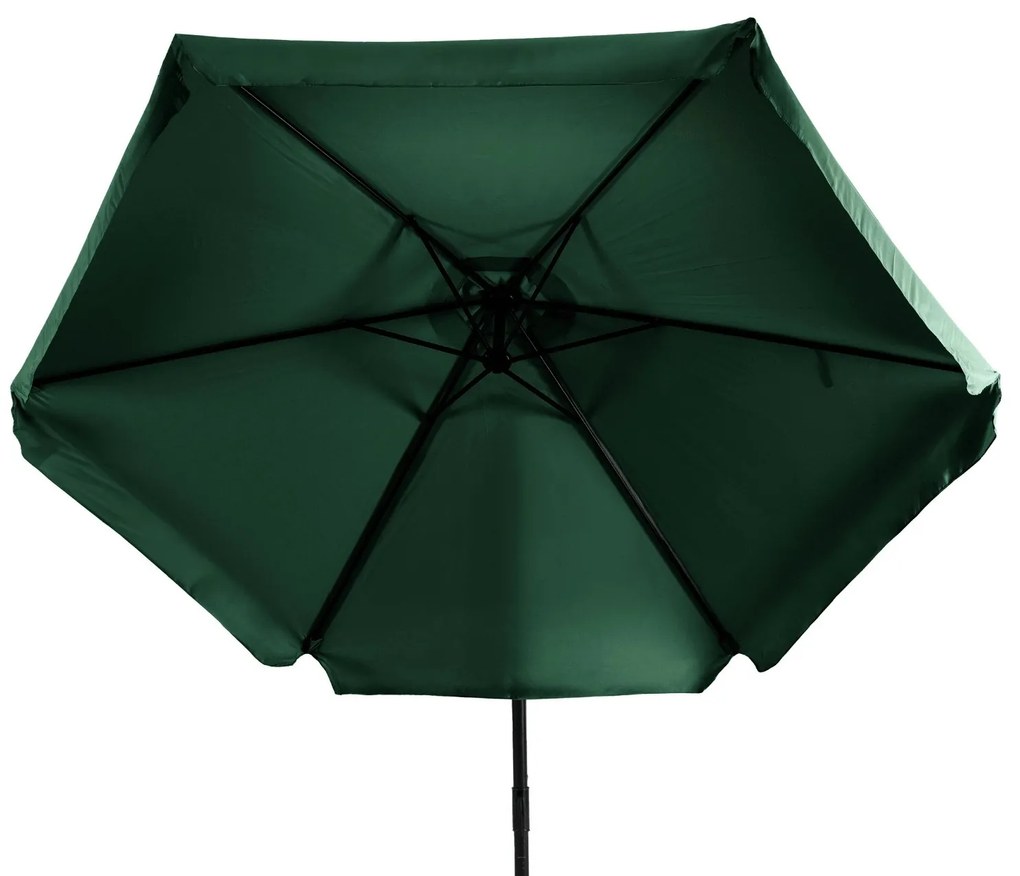 Záhradný slnečník Akron 300 cm zelený