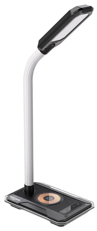 Immax 08989L - LED RGBW Stmievateľná stolná lampa s Qi nabíjaním 30W/230V čierna