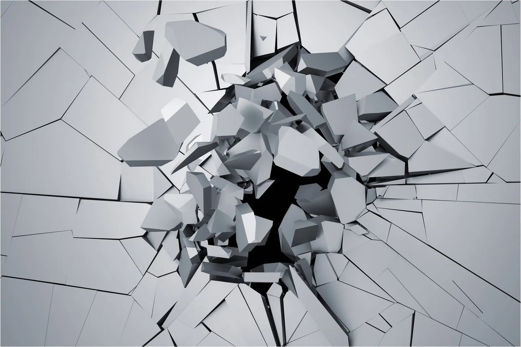 Obraz abstrakcie 3D (90x60 cm)