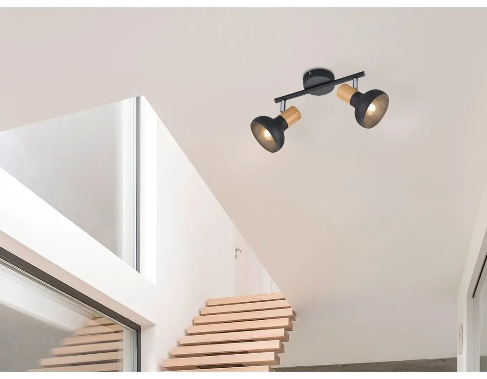 Matne čierne bodové svietidlo ø 10 cm Latika – Trio