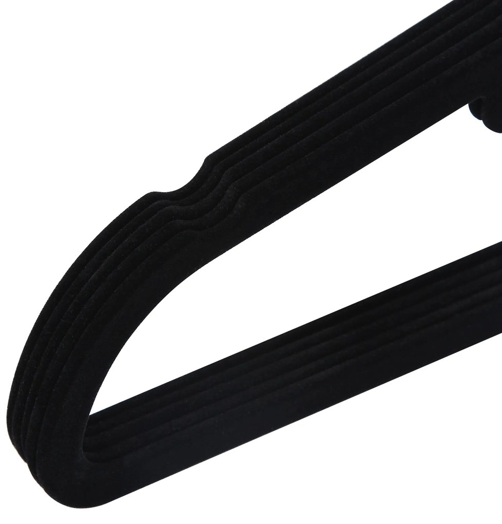 Ramienko na oblečenie s čiernym velúrom, 20ks