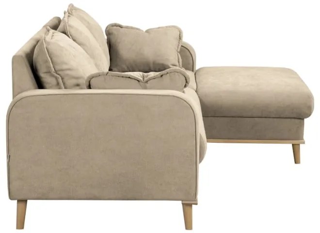 Béžová rohová pohovka (pravý roh) Beata - Ropez