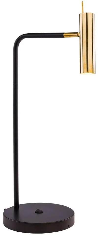 Amplex 8909 - Stolná lampa AMOS 1xGU10/15W/230V čierna