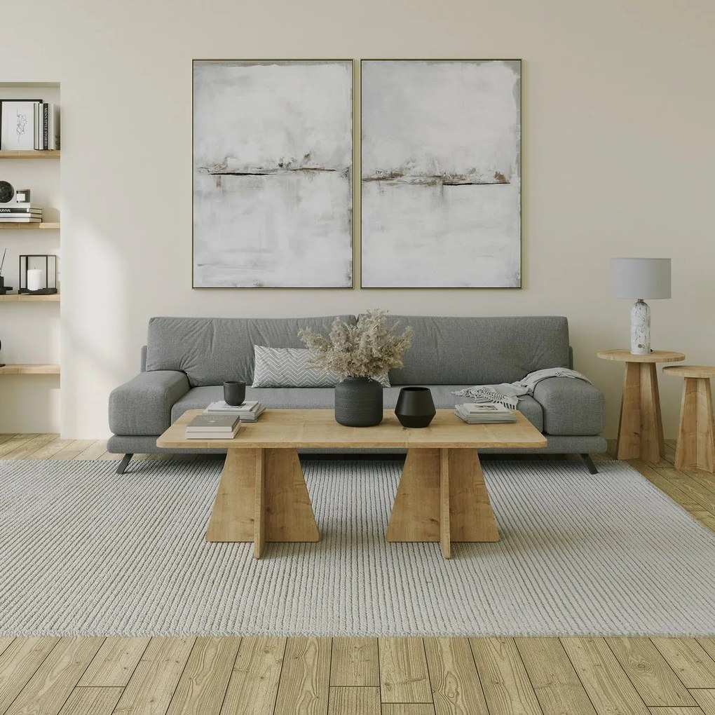 Konferenčný stolík Double Mushroom Sapphire Oak