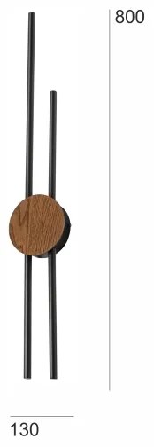 Brilagi - LED Nástenné svietidlo WOODY COLLINE LED/15W/230V 80 cm dub čerešňa