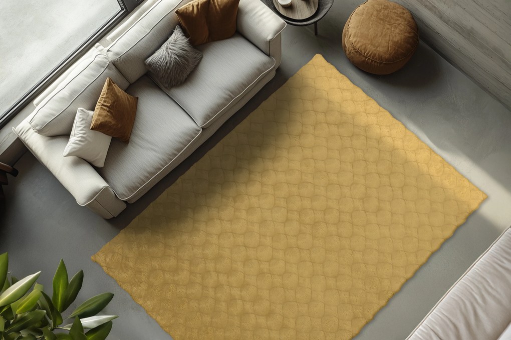 Kusový koberec Diamond Cut 800 Honey, 160x230, hnedá, obývacia izba, Obsession