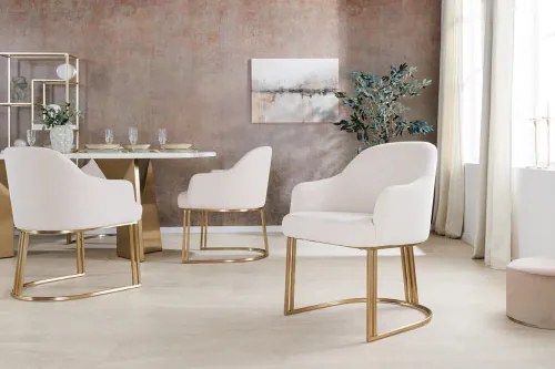 Stolička 46201 Art Living Látka Béžová - Komfort-nábytok