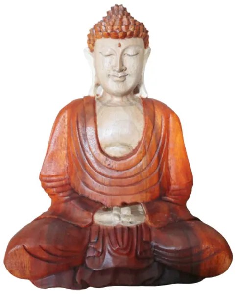 Ručne vyrezávaná socha Buddhu - Pokojný Buddha 30cm