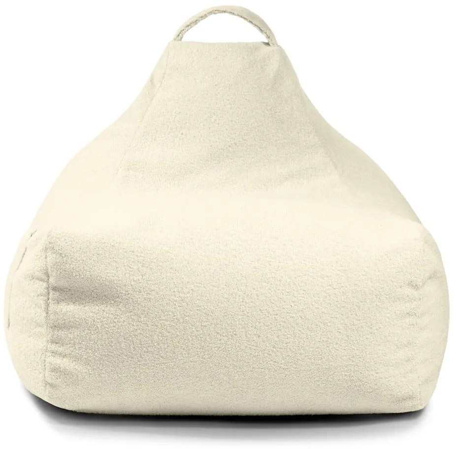 Hnedý detský sedací vak z textílie buklé Game Amuse – SLOWDOWN