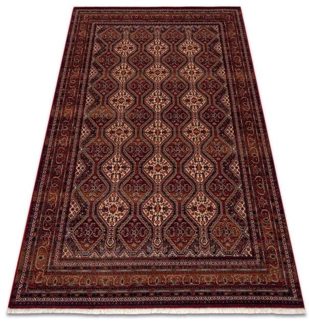 Koberec KESHAN, strapce 1256/53578 bordový / béžový