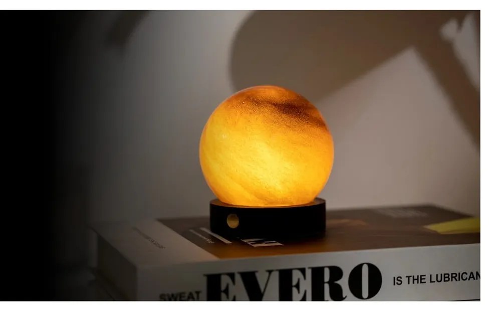 Tmavohnedá svetelná dekorácia na USB ø 8 cm Sand Storm – Gingko