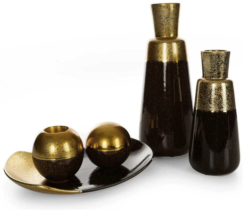 DEKORAČNÁ GUĽA THEO 11X11 CM ČIERNA