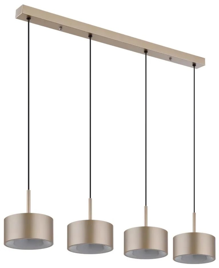 Globo 56964-4H - LED luster na lankách RAYMOND LED/40W/230V 3000K mosadz