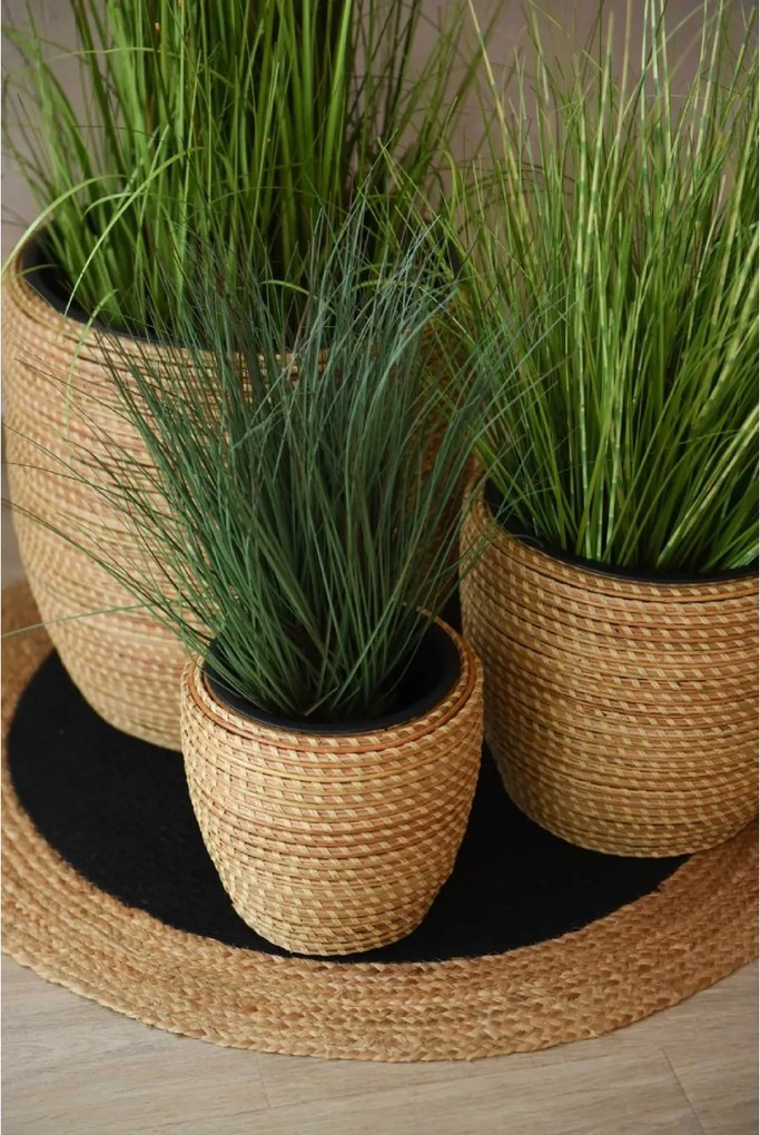 Interiérový kvetináč MASTELLO, ratan, 24x24 cm, natur