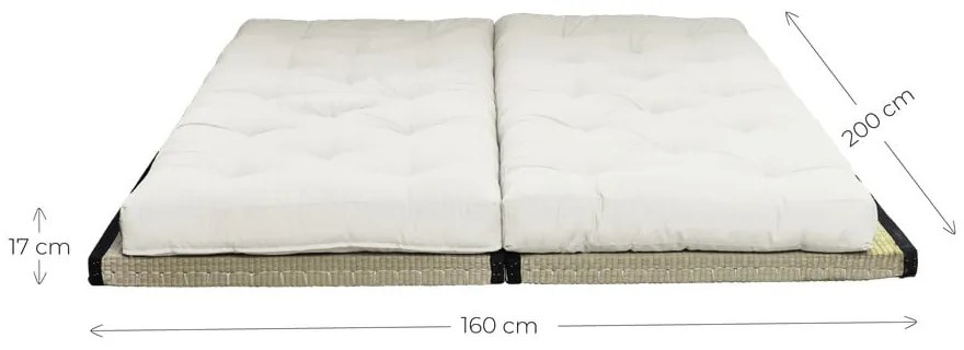 Rozkladacia pohovka so svetlobéžovým poťahom Karup Design Chico Natural