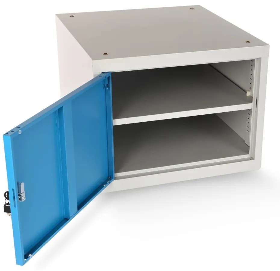 Dielenský stôl Solid MDF-13, 180 cm, 2 závesné boxy, čierna