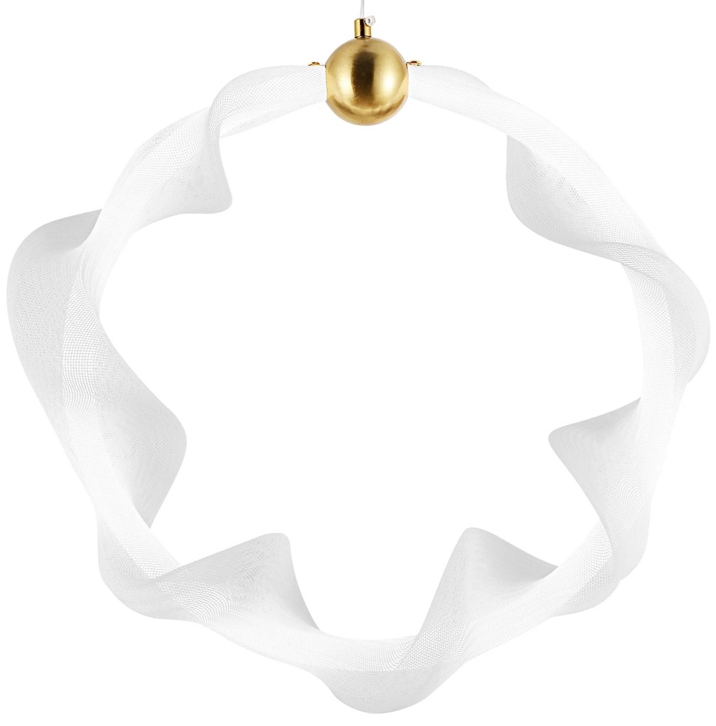 Toolight Toolight, LED závesné osvetlenie 22W, 4000K, 1540lm, G014-1CP, biela-zlatá, OSW-06361