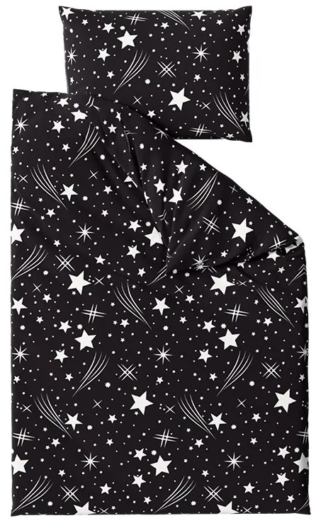 Obliečky z mikrovlákna NOČNÁ OBLOHA čierne Rozmer obliečky: 70 x 90 cm | 140 x 200 cm