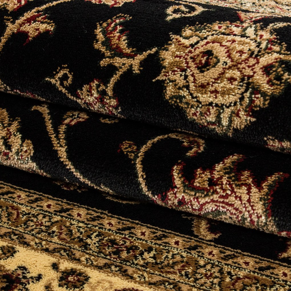 Ayyildiz, Kusový koberec Marrakesh 210 black, 160x230, čierna, kancelária