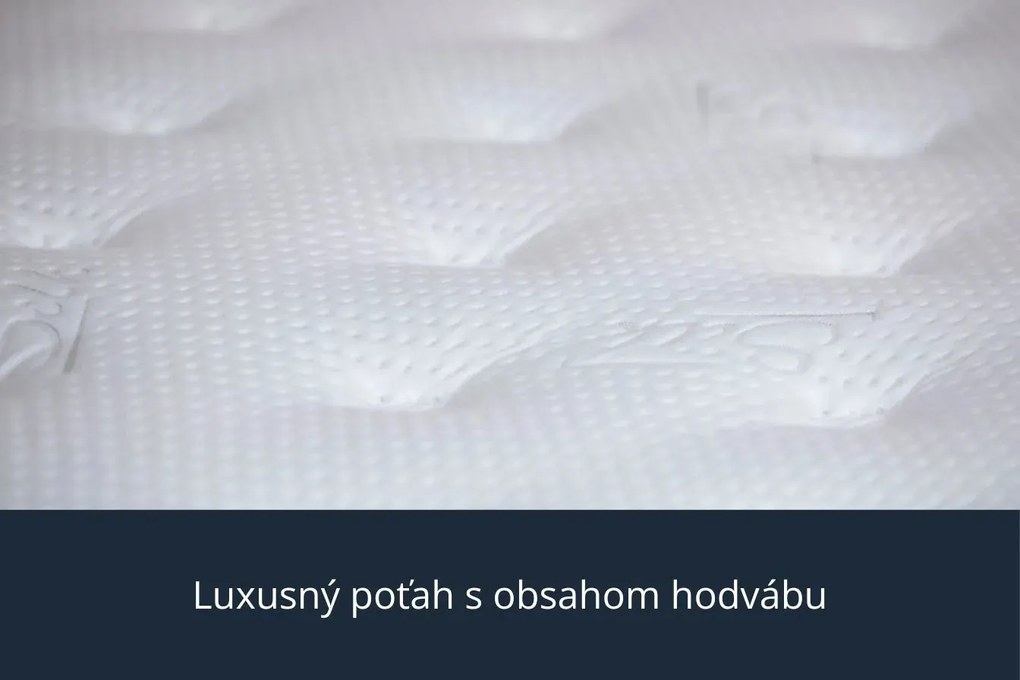 Vysoký ortopedický matrac s pamäťovou penou 160x200 cm / 30 cm Cloud - poťah s hodvábom