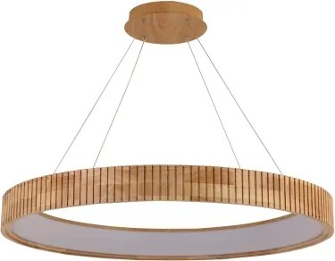 Brilagi - Závesný LED luster na lankách FALCON WOOD MODERN LED/60W/230V pr. 80 cm drevo